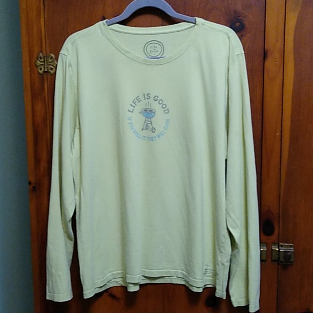 Life is Good relaxed fit long sleeved shirt